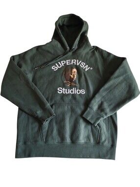 Supervsn Studios Large 3rd Eye Green Hoodie